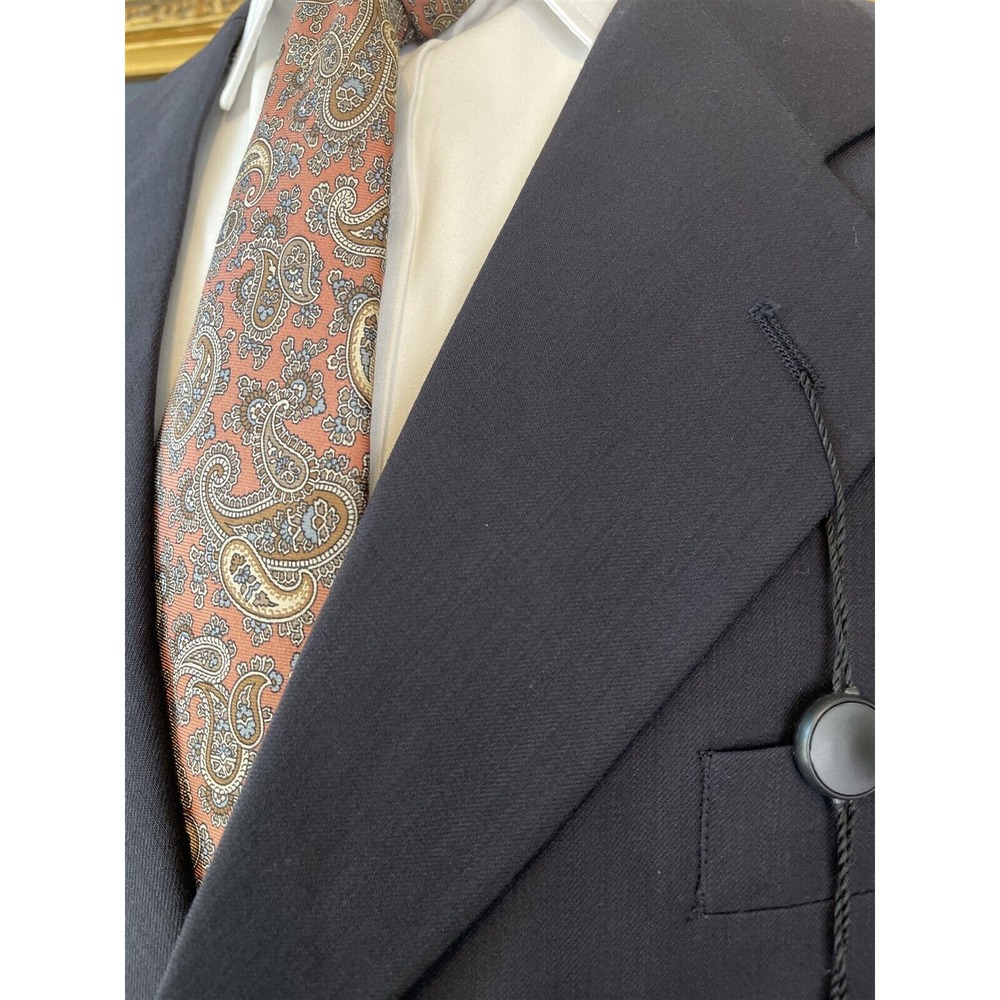 NWT VTG Jean-Paul Germain 44L 2 Piece Black Super 90's Wool 3 Button Suit - Picture 7 of 15